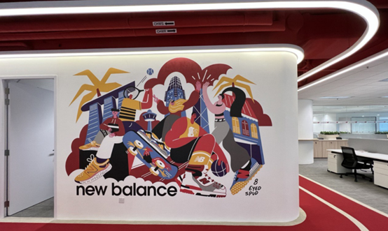 New Balance Singapore mural